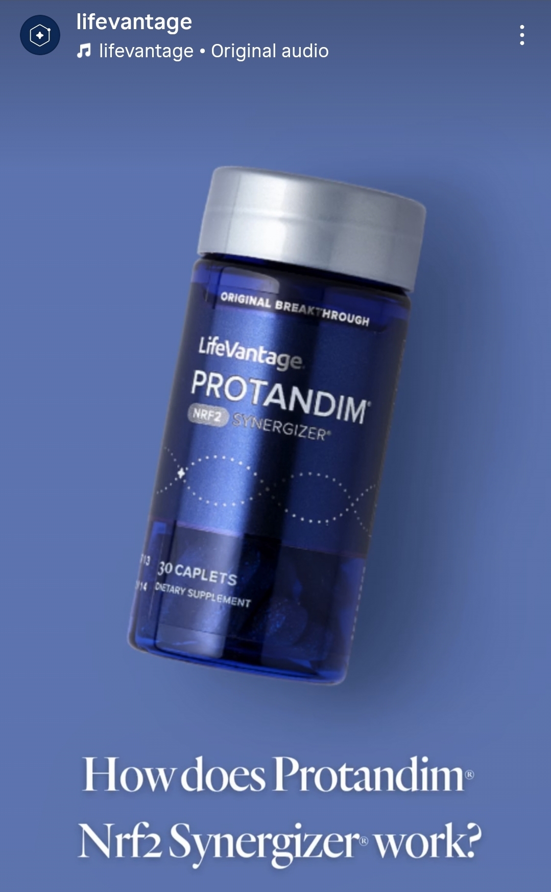 Protandim NRF2 Synergizer bottle